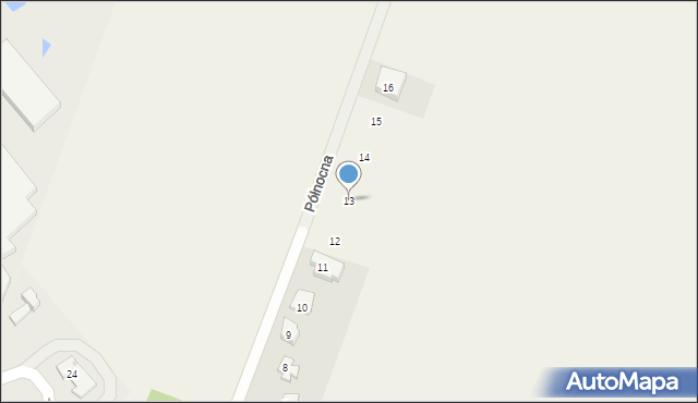 Cekanowo, Północna, 13, mapa Cekanowo