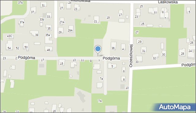 Celestynów, Podgórna, 40, mapa Celestynów