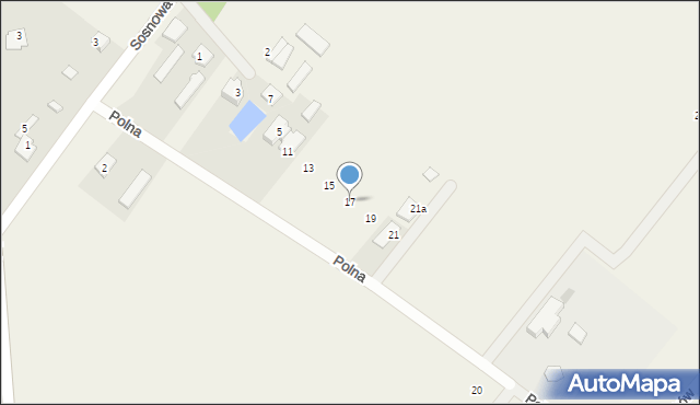 Cendrowice, Polna, 17, mapa Cendrowice