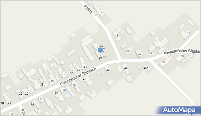 Centawa, Powstańców Śląskich, 45, mapa Centawa
