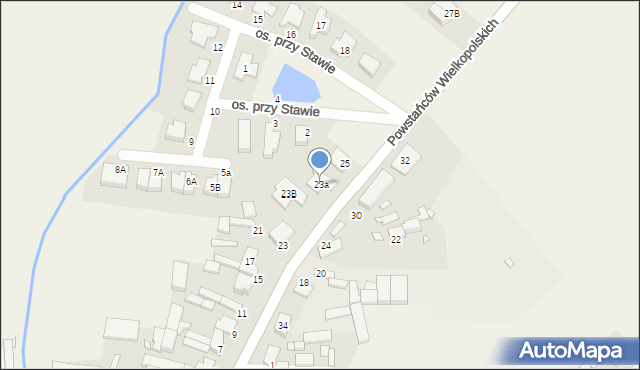 Ceradz Dolny, Powstańców Wielkopolskich, 23a, mapa Ceradz Dolny