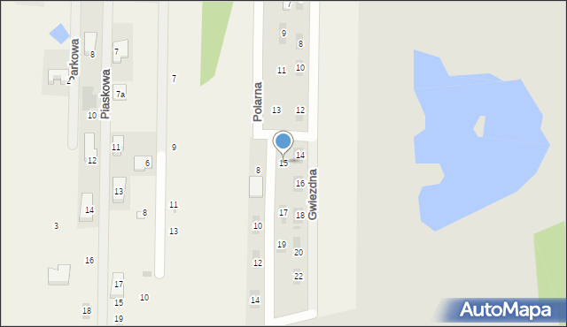 Cerekiew, Polarna, 15, mapa Cerekiew