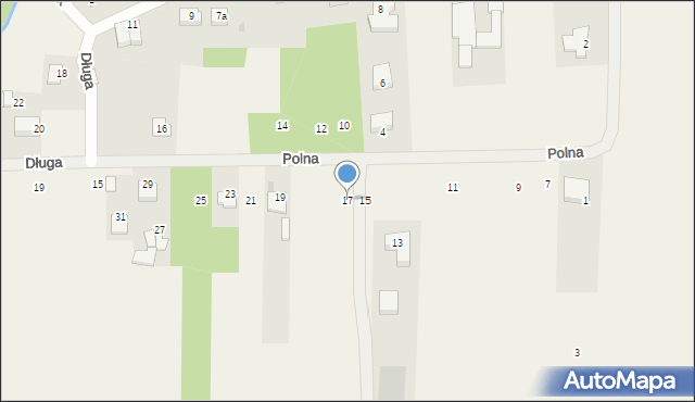 Cerekiew, Polna, 17, mapa Cerekiew