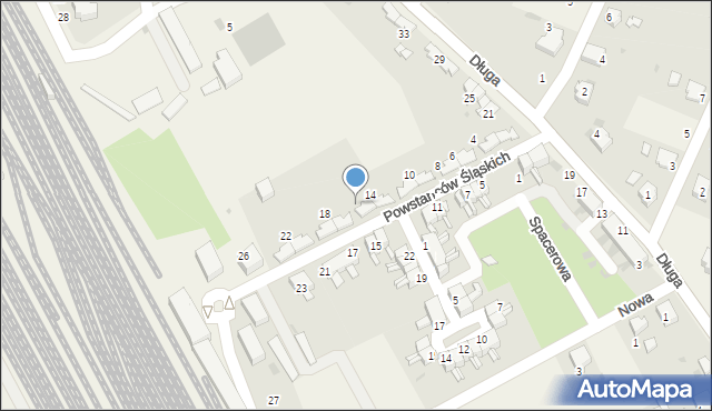 Chałupki, Powstańców Śląskich, 16, mapa Chałupki