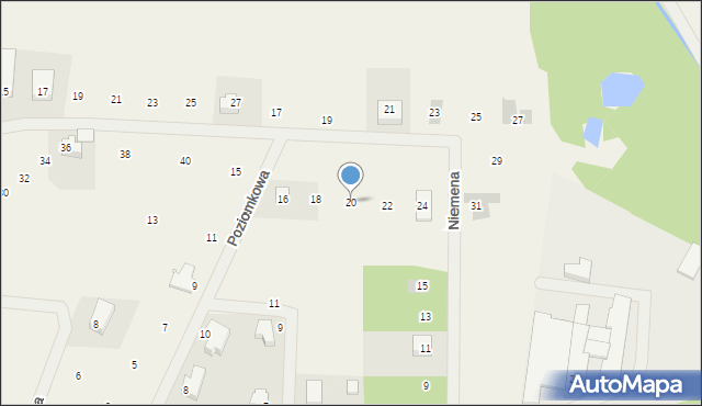 Charzykowy, Poziomkowa, 20, mapa Charzykowy