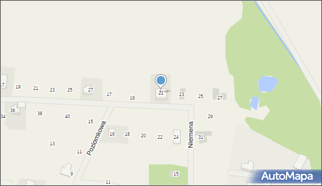 Charzykowy, Poziomkowa, 21, mapa Charzykowy