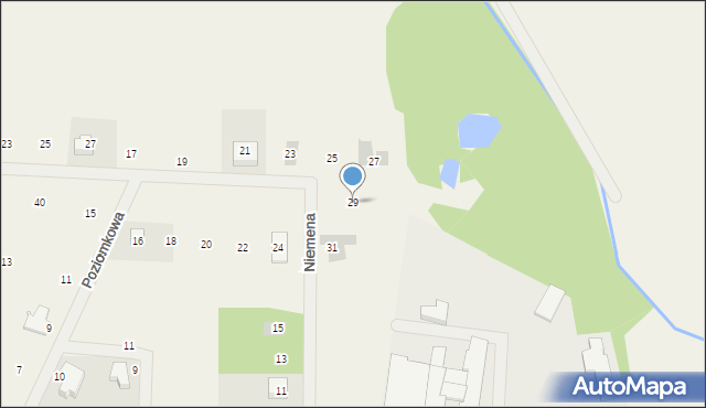 Charzykowy, Poziomkowa, 29, mapa Charzykowy