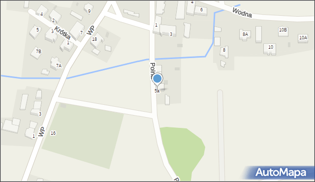 Charzyno, Polna, 5a, mapa Charzyno