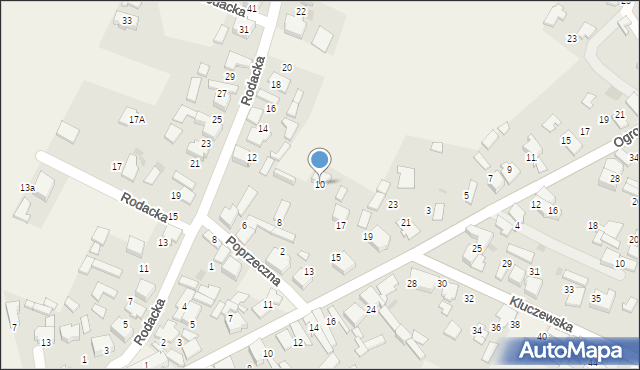 Chechło, Poprzeczna, 10, mapa Chechło