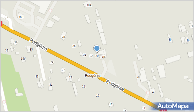 Chełm, Podgórze, 20, mapa Chełma