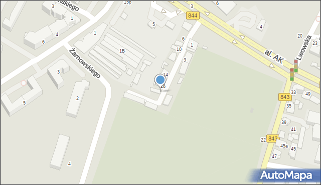 Chełm, Poległych, 18, mapa Chełma