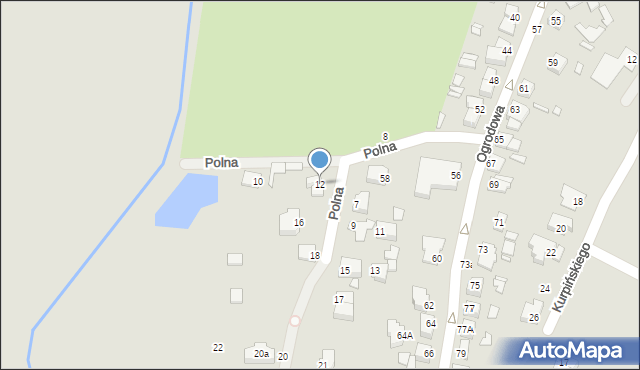 Chełm, Polna, 12, mapa Chełma