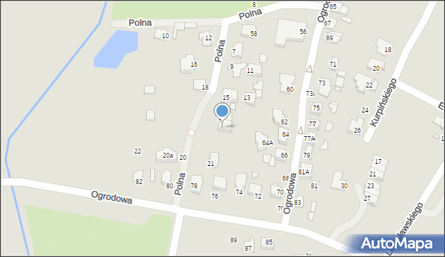 Chełm, Polna, 19, mapa Chełma