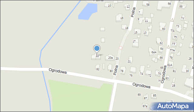 Chełm, Polna, 22, mapa Chełma