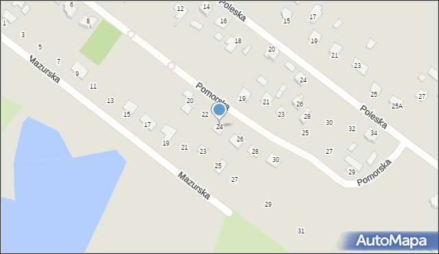 Chełm, Pomorska, 24, mapa Chełma