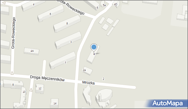 Chełm, Powstańców Warszawy, 4, mapa Chełma