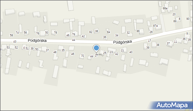 Chełm, Podgórska, 27, mapa Chełma