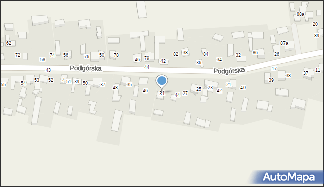 Chełm, Podgórska, 31, mapa Chełma
