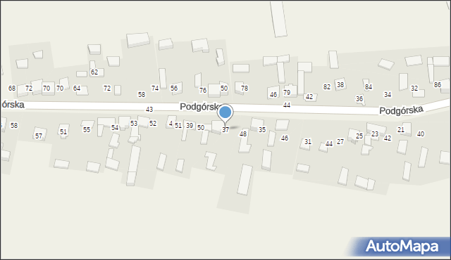 Chełm, Podgórska, 37, mapa Chełma