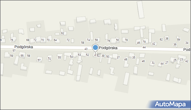 Chełm, Podgórska, 41, mapa Chełma