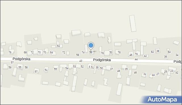Chełm, Podgórska, 56, mapa Chełma