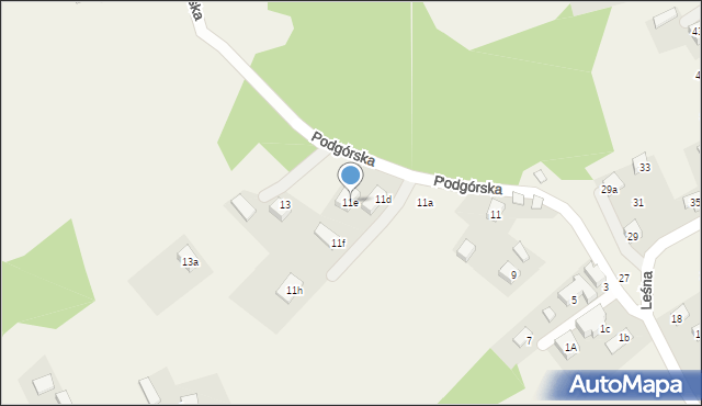 Chełmiec, Podgórska, 11e, mapa Chełmiec