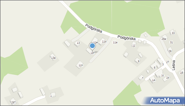 Chełmiec, Podgórska, 11f, mapa Chełmiec