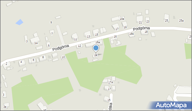 Chełmno, Podgórna, 14, mapa Chełmno