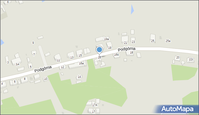 Chełmno, Podgórna, 16, mapa Chełmno