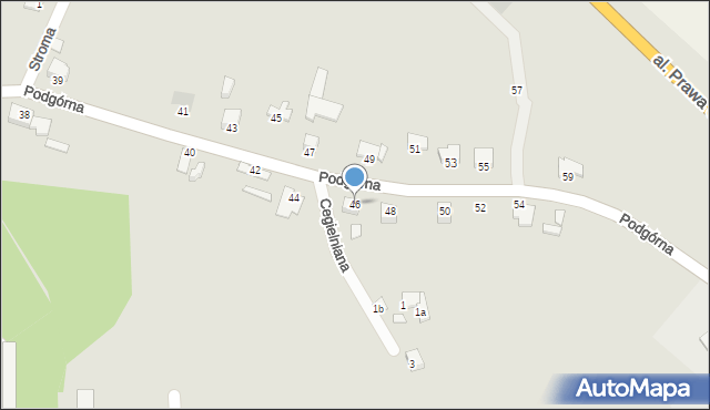 Chełmno, Podgórna, 46, mapa Chełmno