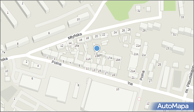 Chełmno, Polna, 13A, mapa Chełmno