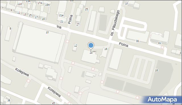 Chełmno, Polna, 14, mapa Chełmno