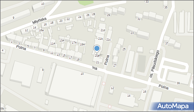 Chełmno, Polna, 21a, mapa Chełmno