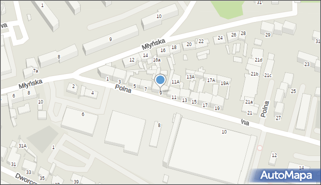 Chełmno, Polna, 9, mapa Chełmno