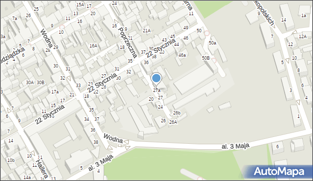 Chełmno, Poprzeczna, 27a, mapa Chełmno