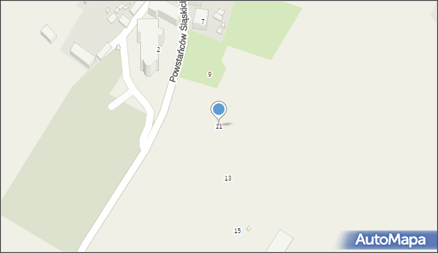 Chełmsko Śląskie, Powstańców Śląskich, 11, mapa Chełmsko Śląskie