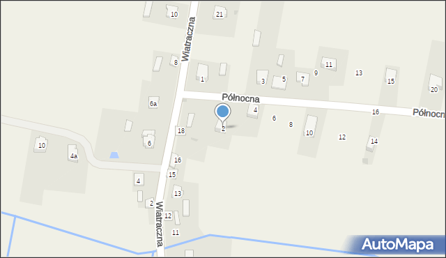 Chlewiska, Północna, 2, mapa Chlewiska