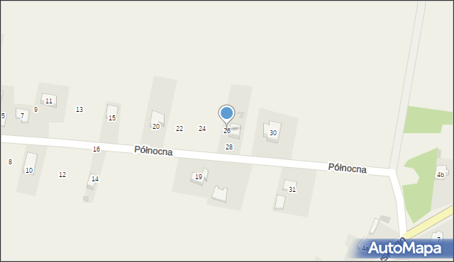 Chlewiska, Północna, 26, mapa Chlewiska