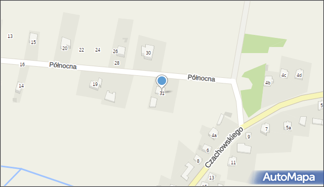Chlewiska, Północna, 31, mapa Chlewiska