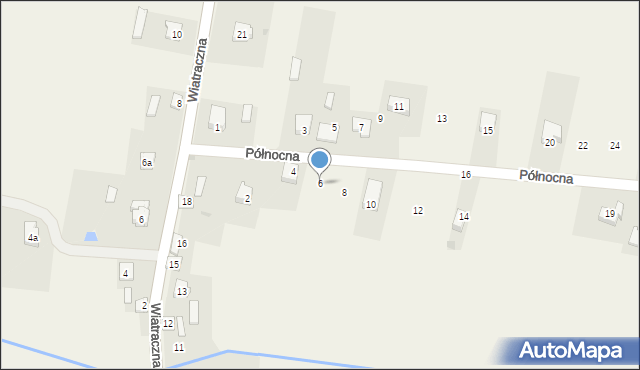 Chlewiska, Północna, 6, mapa Chlewiska