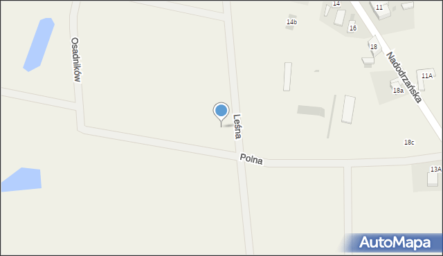 Chobienia, Polna, 10, mapa Chobienia