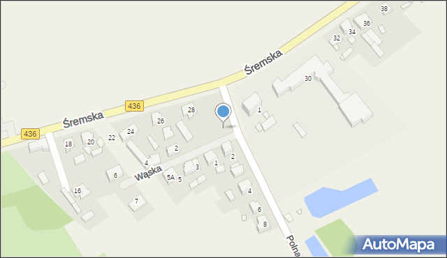 Chocicza, Polna, 1c, mapa Chocicza
