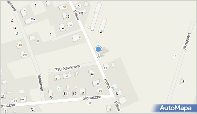 Chomęcice, Polna, 21, mapa Chomęcice