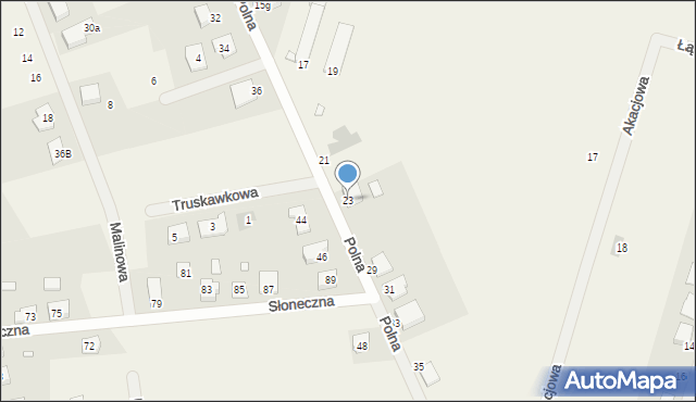 Chomęcice, Polna, 23, mapa Chomęcice