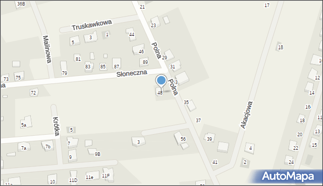 Chomęcice, Polna, 50, mapa Chomęcice