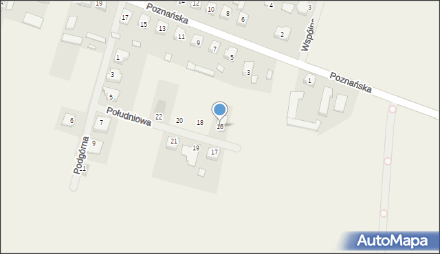 Chomęcice, Południowa, 16, mapa Chomęcice