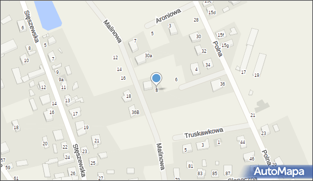 Chomęcice, Poziomkowa, 8, mapa Chomęcice