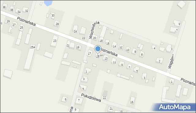 Chomęcice, Poznańska, 15, mapa Chomęcice