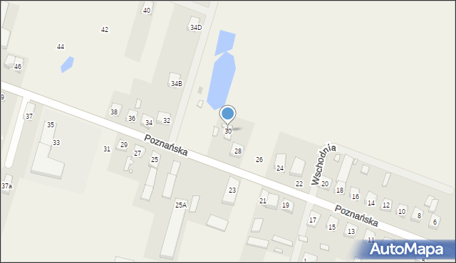 Chomęcice, Poznańska, 30, mapa Chomęcice