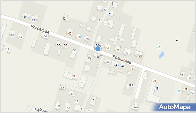 Chomęcice, Poznańska, 49, mapa Chomęcice